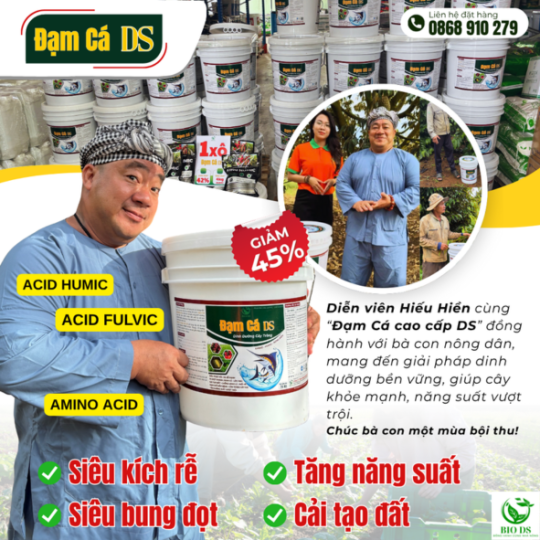 ĐẠM CÁ DS - Xô 20KG